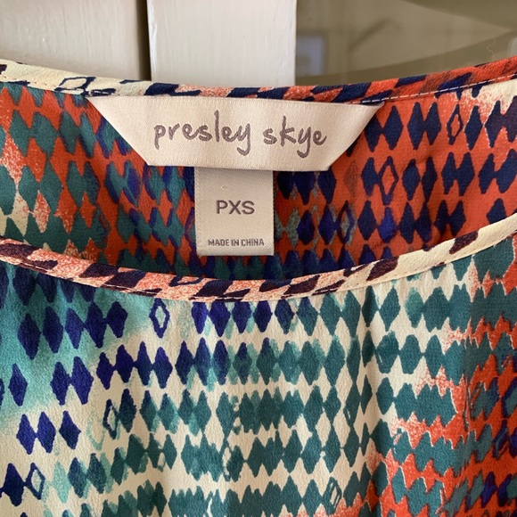 Silk multicolored dress - Picture 2 of 7